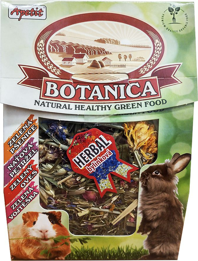 Apetit Botanica Herbal 70 g – bylinná směs pro hlodavce, chrpa, měsíček a echinacea
