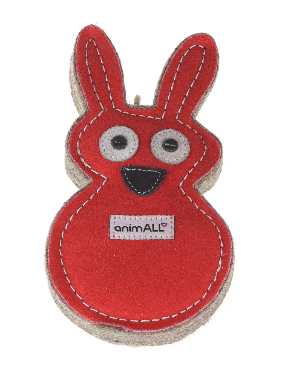 animALL Hračka Králík, kůže podložená plstí 18x11cm