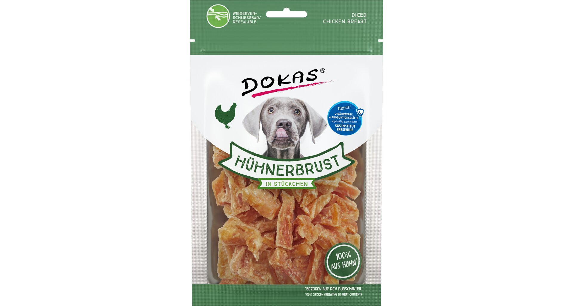 Dokas Kuřecí prsa kousky 70g