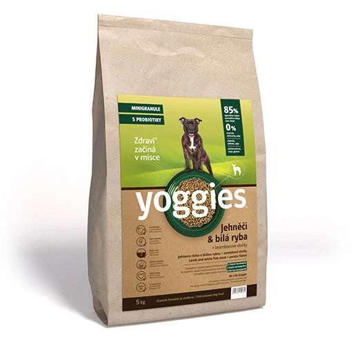 Yoggies minigranule Jehněčí & Bílá ryba 5 kg