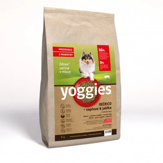 Yoggies Ibérico vepřové maso s jablky, MINIgranule 5 kg