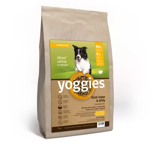 Yoggies Krůtí maso & jáhly, granule 5 kg