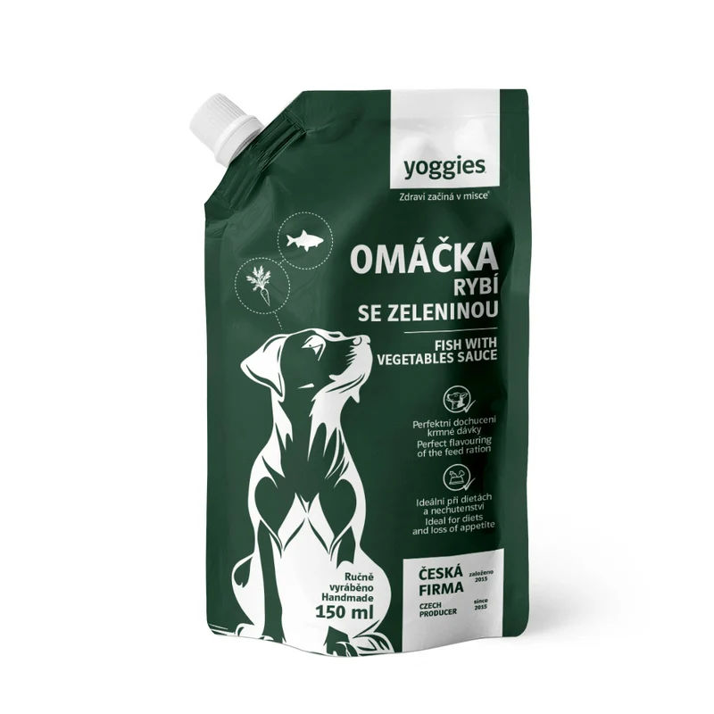 Yoggies Rybí omáčka se zeleninou 150 ml – ryba s kořenovou zeleninou