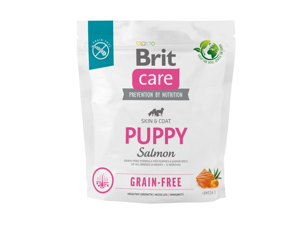 Brit Care Dog Grain-Free Puppy Salmon 1 kg – granule pro štěňata, lososové, bez obilovin