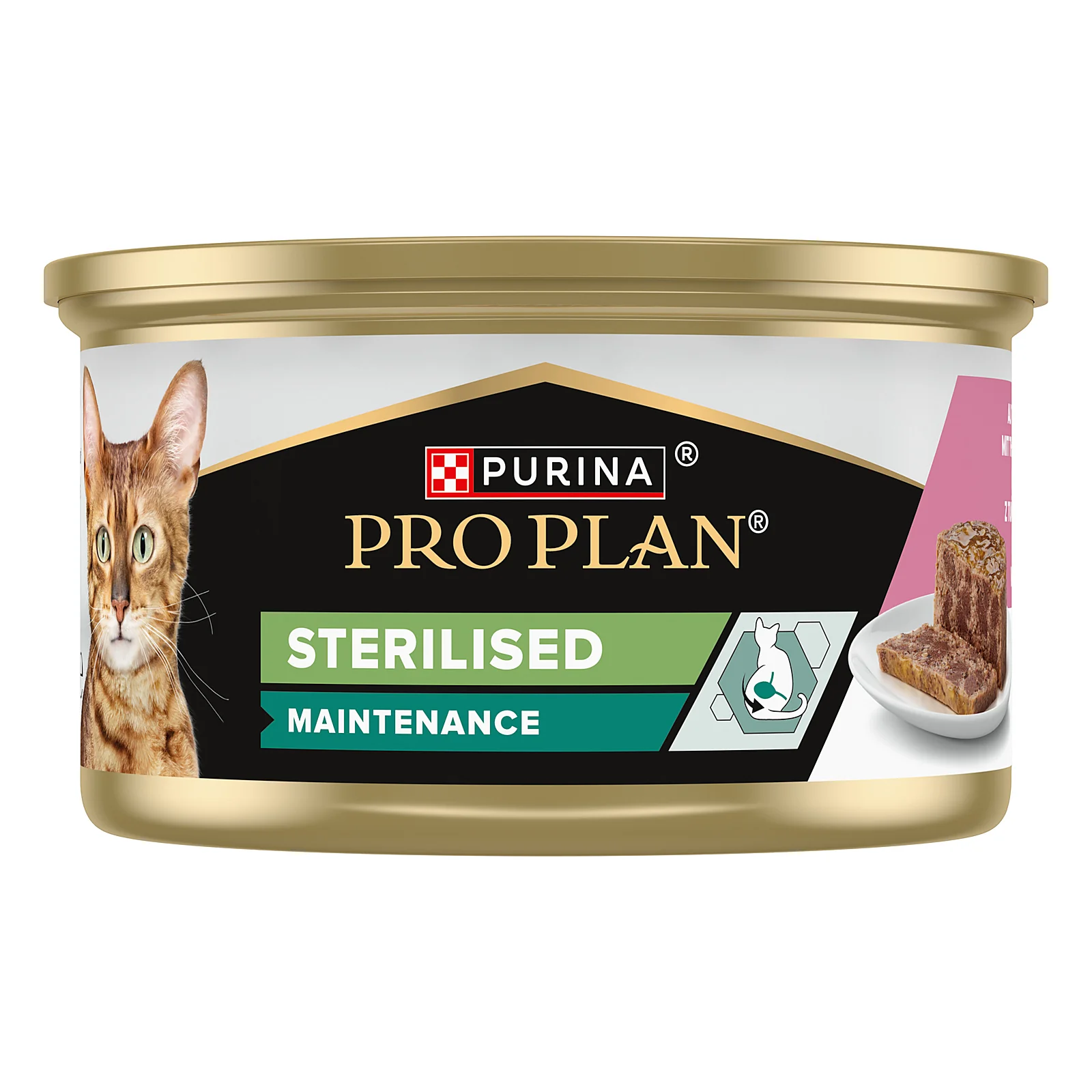Pro Plan Cat Adult Sterilised Maintenance 85 g – paštiková konzerva pro kastrované kočky, tuňák a losos