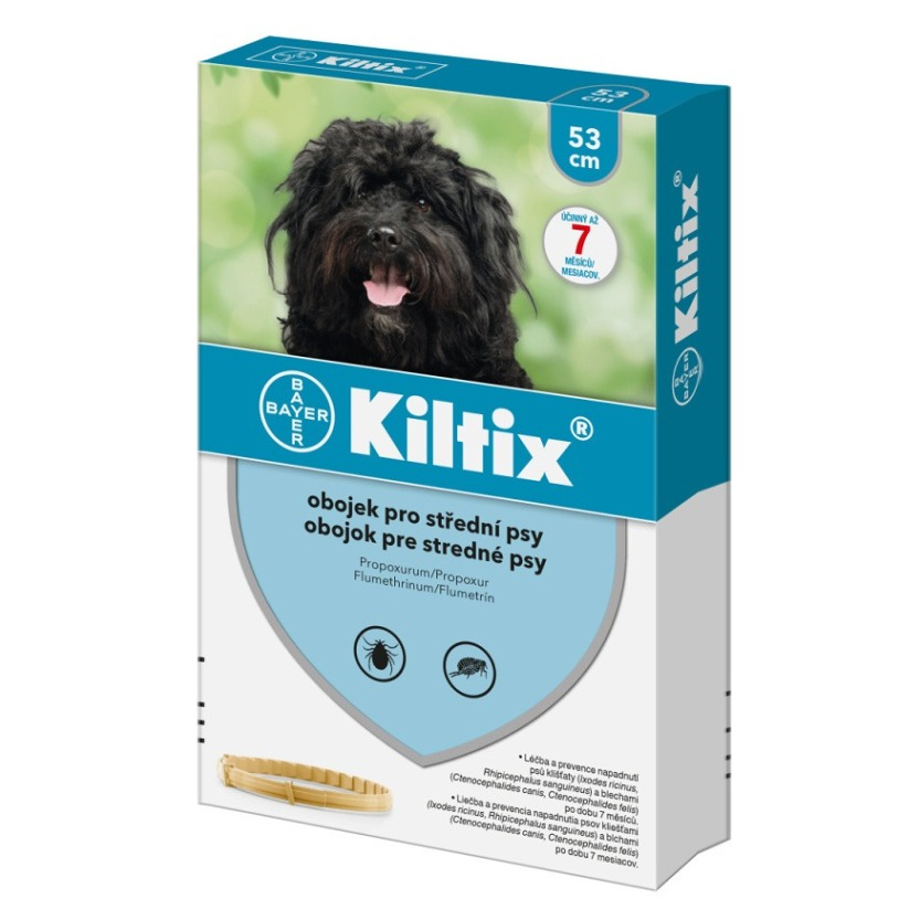 Kiltix obojek antiparazitni 53cm