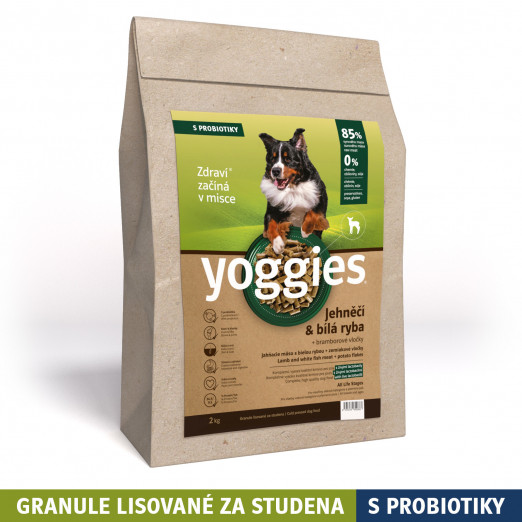 Yoggies granule Jehněčí + Bílá ryba 2kg