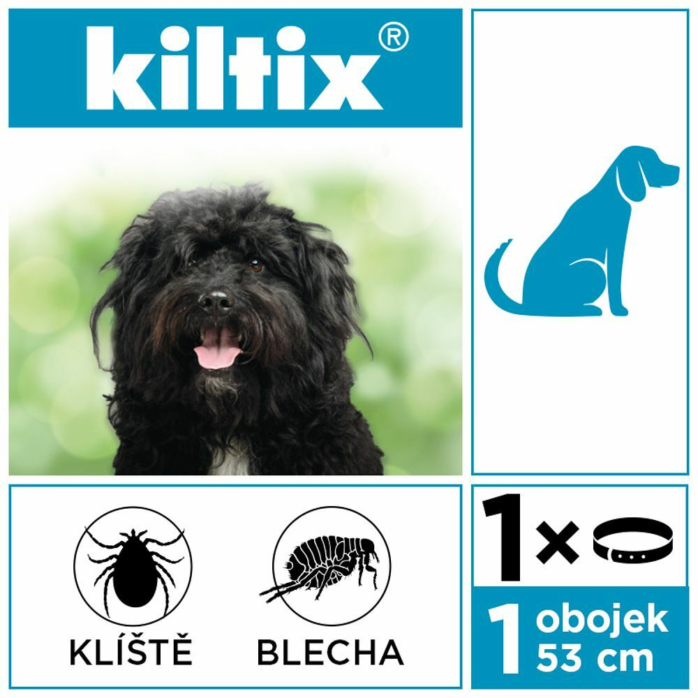 Kiltix obojek antiparazitni 53cm