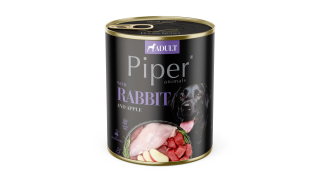 PIPER konzerva pro psy s králíkem a jablkem 800g
