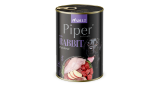 PIPER konzerva pro psy s králíkem a jablkem 400g
