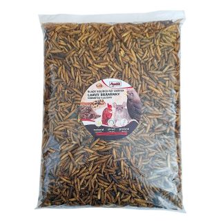 Apetit Black Soldier Fly Larvea 500 g – sušené larvy bráněnky bohaté na bílkoviny pro ptáky, ryby, plazy a drobné savce