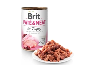Brit konzerva pro štěňata, kousky masa v paštice (Paté & Meat Puppy) 800g