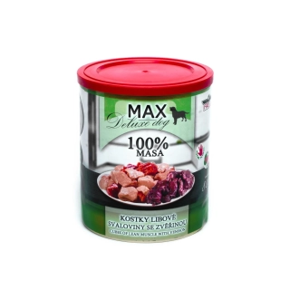 MAX kostky libové svaloviny se zvěřinou 800 g – vepřová a hovězí svalovina se zvěřinou