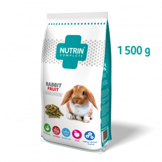 NUTRIN Complete Králík Fruit 1500 g – kompletní krmivo pro králíky s ovocem