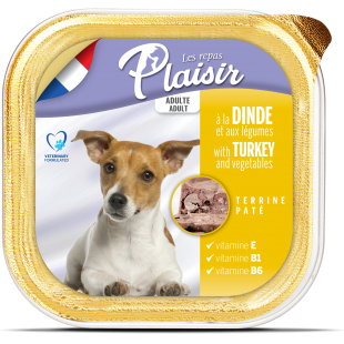 Plaisir dog vanička krůtí se zeleninou 300g