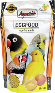 Apetit Eggfood 150 g – vaječná směs pro exotické ptactvo, doplněk stravy během přepeřování a rozmnožování