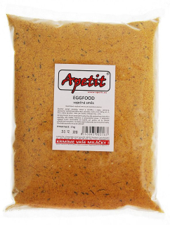Apetit Eggfood 1 kg – vaječná směs pro exotické ptactvo, doplněk stravy během přepeřování a rozmnožování