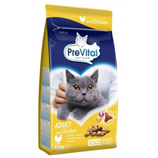 PreVital Cat Kuřecí se zeleninou 1,4 kg