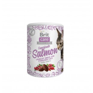 Brit Care Cat Snack Superfruits Salmon 100 g – pamlsek pro kočky, lososový se šípkem a brusinkou