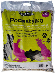 AGROLIT Podestýlka pro domácí zvířata 9 l – dřevěné lisované pelety