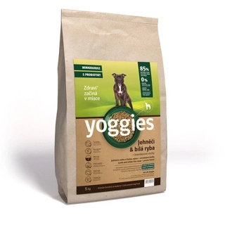 Yoggies minigranule Jehněčí & Bílá ryba 5 kg